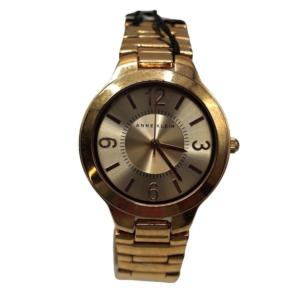 Anne Klein Wrist Watch Analog Gold Ladies New Battery